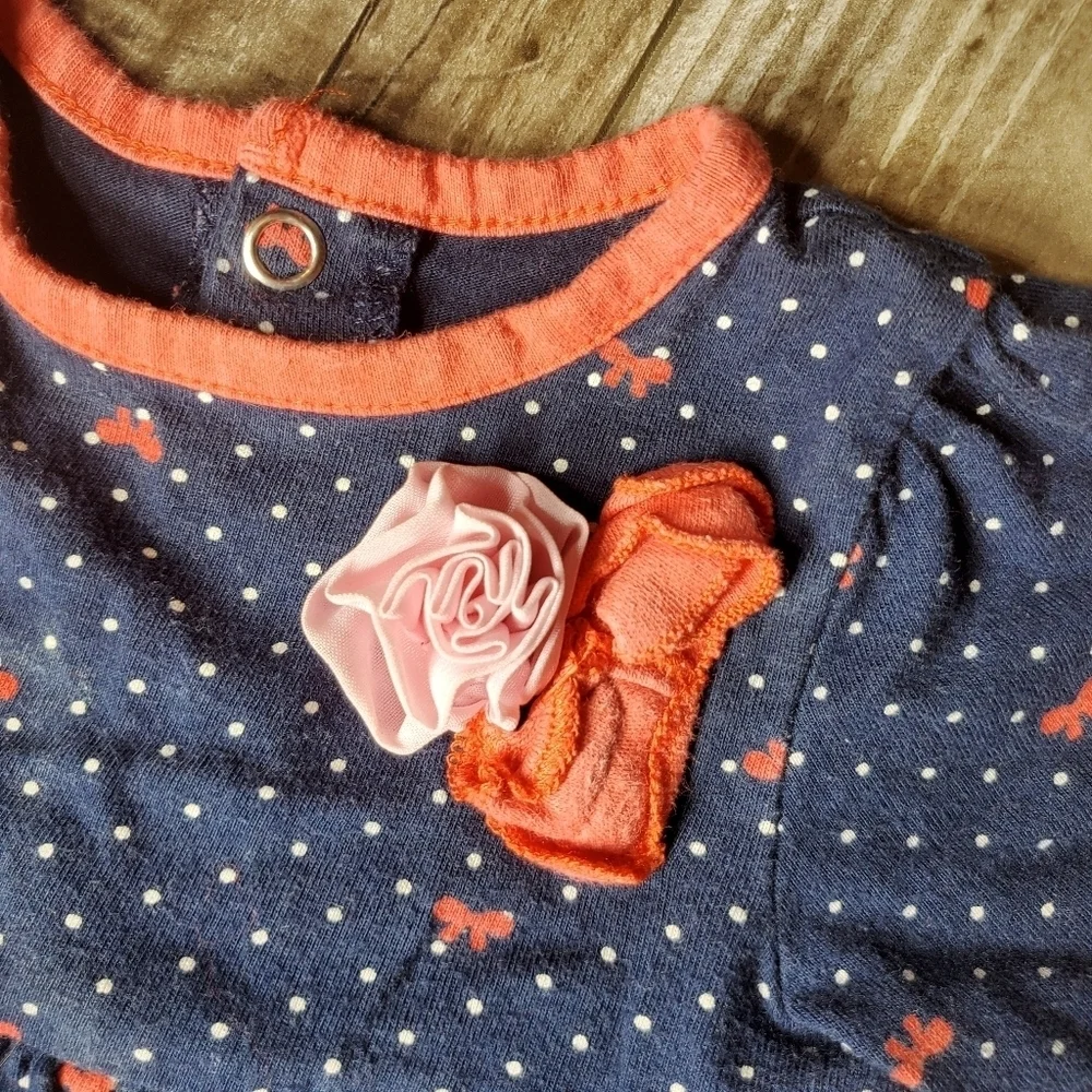 Child of Mine by Carter's and Old Navy Baby Girl 2pc Outfit Bundle 6-9m EUC